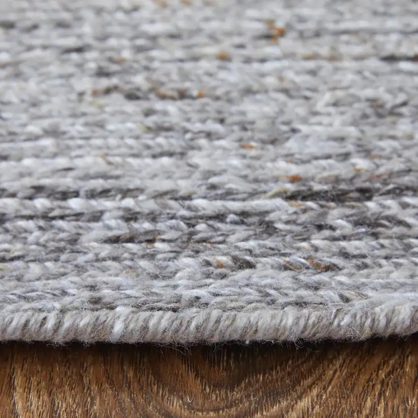 Gray And Brown Handmade Indoor Outdoor Area Rug Photo 9