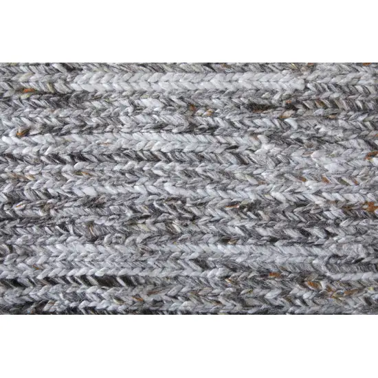Gray And Brown Handmade Indoor Outdoor Area Rug Photo 7