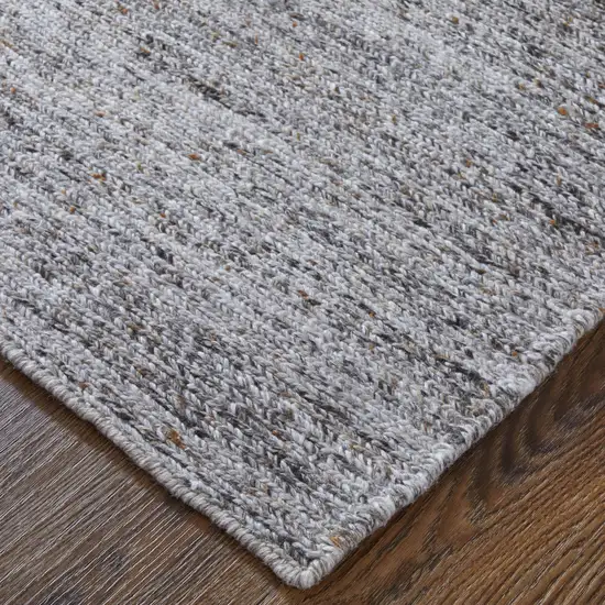 Gray And Brown Handmade Indoor Outdoor Area Rug Photo 5