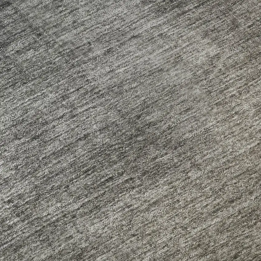Gray And Brown Ombre Washable Area Rug With UV Protection Photo 8