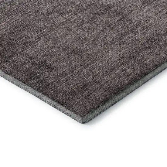 Gray And Brown Ombre Washable Area Rug With UV Protection Photo 7