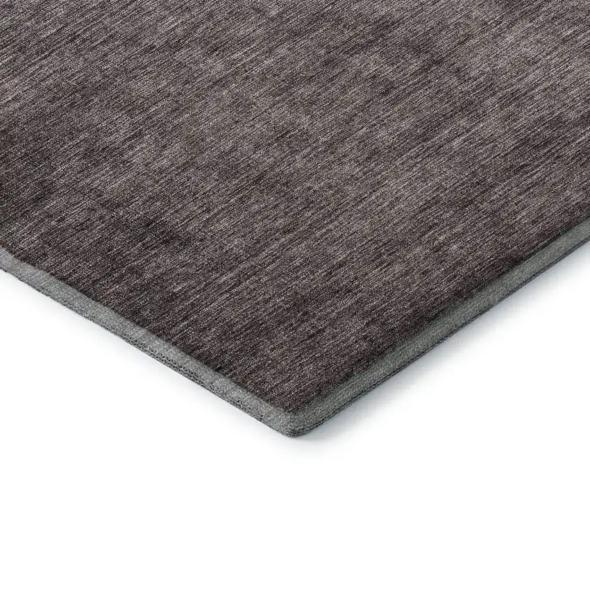 Gray And Brown Ombre Washable Area Rug With UV Protection Photo 7
