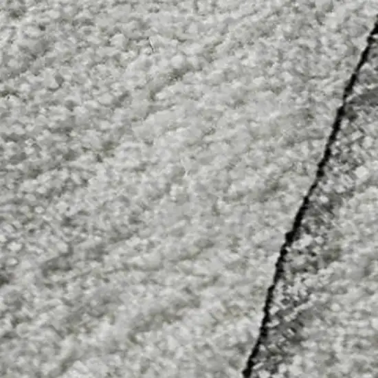 Gray And Charcoal Abstract Washable Area Rug With UV Protection Photo 4