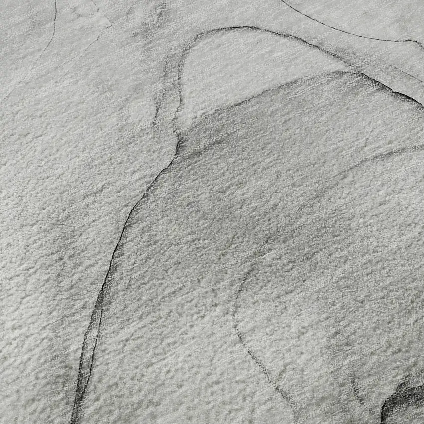 Gray And Charcoal Abstract Washable Area Rug With UV Protection Photo 3