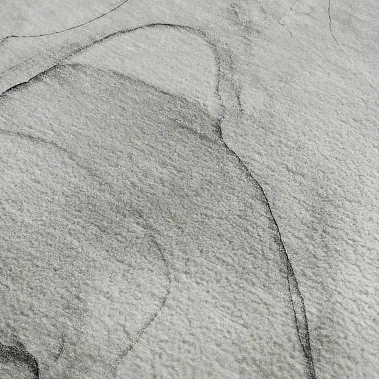 Gray And Charcoal Abstract Washable Area Rug With UV Protection Photo 4