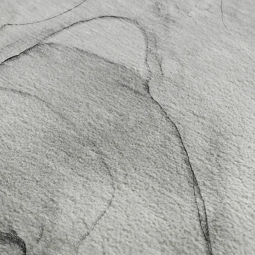 Gray And Charcoal Abstract Washable Area Rug With UV Protection Photo 5