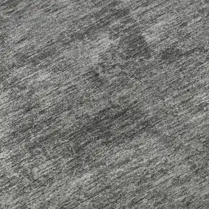 Photo of Gray And Charcoal Abstract Washable Area Rug With UV Protection