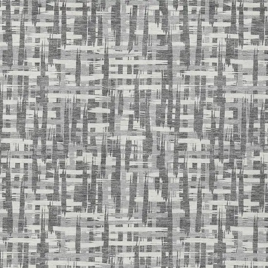 Gray And Charcoal Abstract Washable Indoor Outdoor Area Rug Photo 5