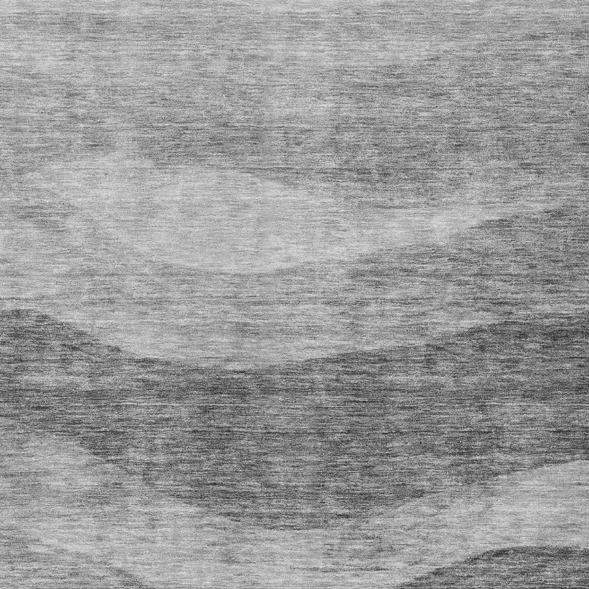 Gray And Charcoal Abstract Washable Indoor Outdoor Area Rug Photo 5