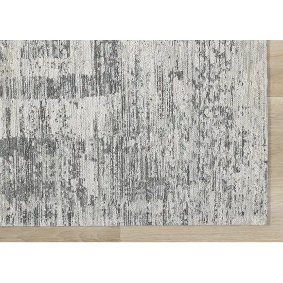 Gray And Charcoal Geometric Area Rug Photo 7