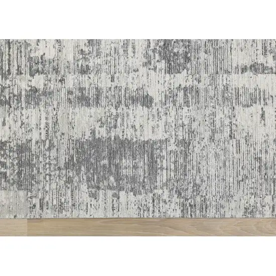 Gray And Charcoal Geometric Area Rug Photo 9
