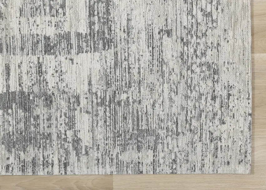 Gray And Charcoal Geometric Area Rug Photo 9