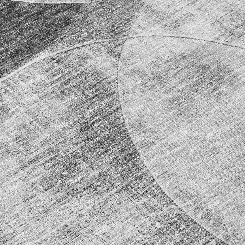 Gray And Charcoal Geometric Washable Indoor Outdoor Area Rug Photo 8