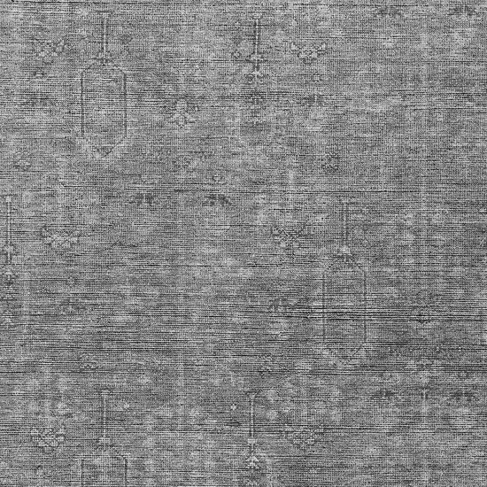 Gray And Charcoal Southwestern Washable Indoor Outdoor Area Rug Photo 6