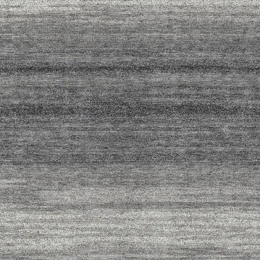 Gray And Charcoal Striped Washable Indoor Outdoor Area Rug Photo 6