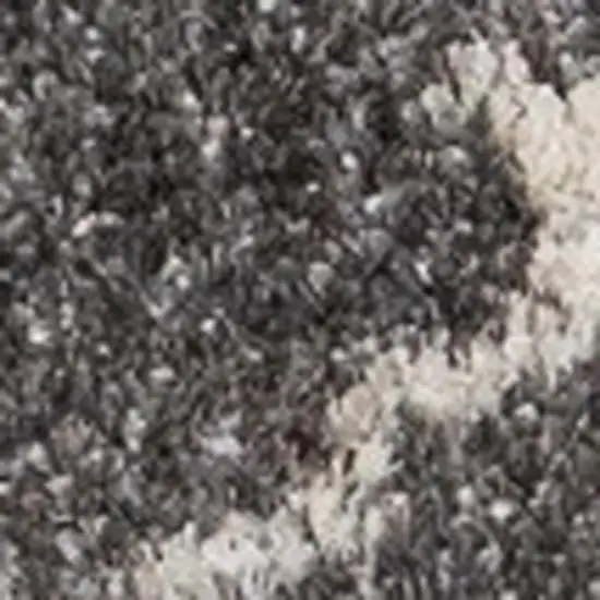 Gray And Cream Ogee Area Rug Photo 4