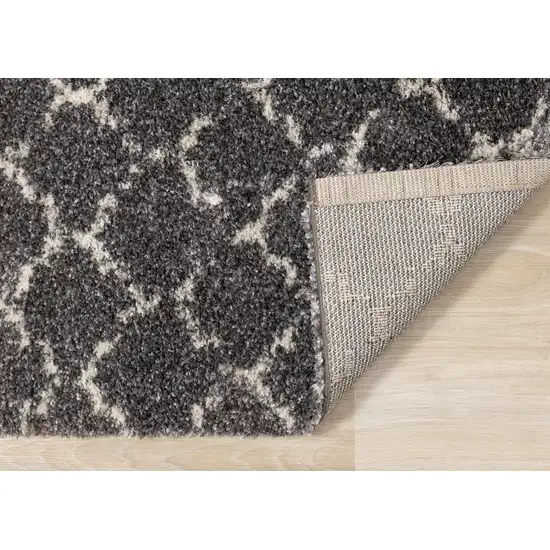 Gray And Cream Ogee Area Rug Photo 9