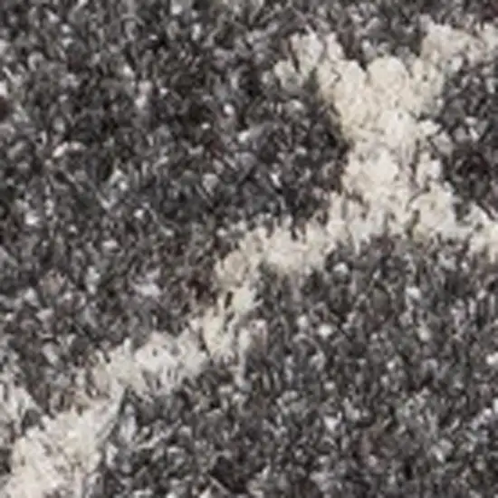 Gray And Cream Ogee Area Rug Photo 5
