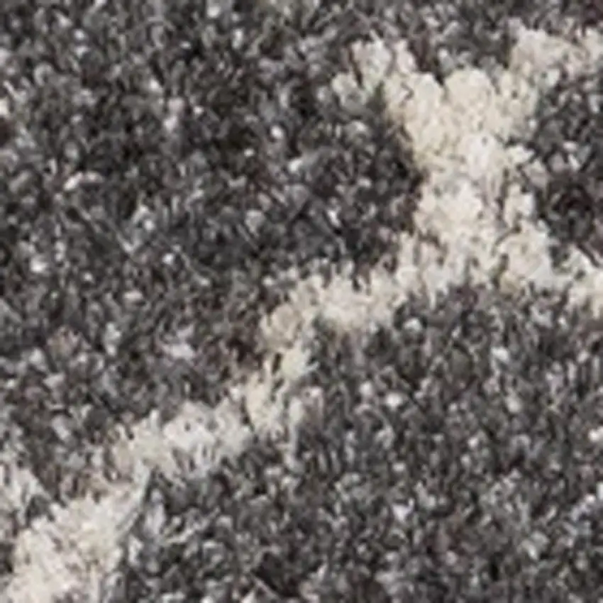 Gray And Cream Ogee Area Rug Photo 4