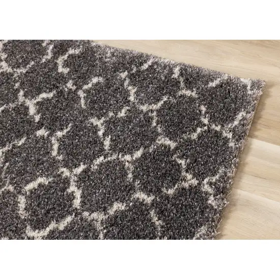 Gray And Cream Ogee Area Rug Photo 7