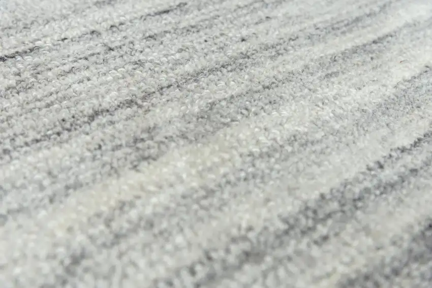 Gray And Dark Gray Striped Hand Tufted Area Rug Photo 5