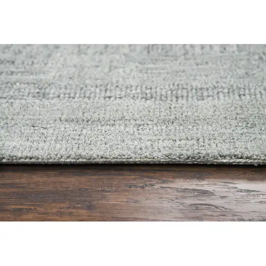 Gray And Dark Gray Wool Checkered Hand Tufted Area Rug Photo 5