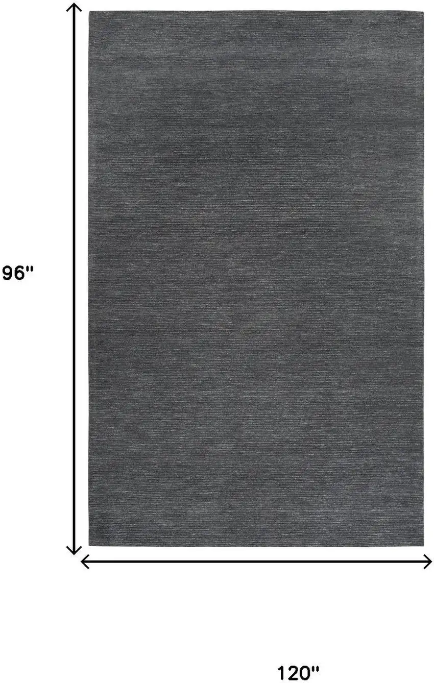 Gray And Dark Gray Wool Hand Tufted Area Rug Photo 6