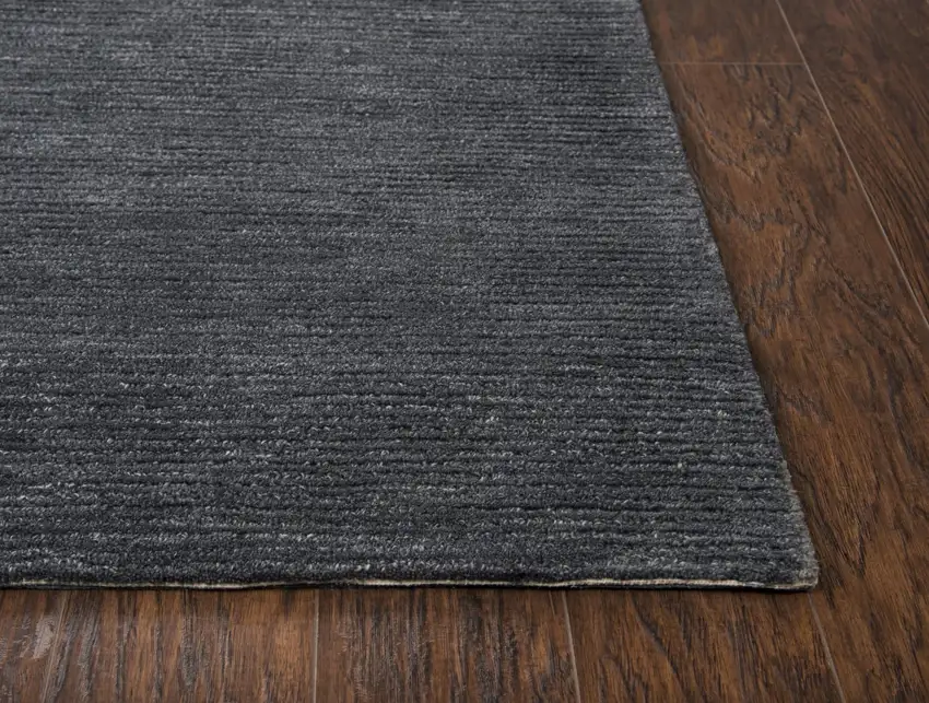 Gray And Dark Gray Wool Hand Tufted Area Rug Photo 2