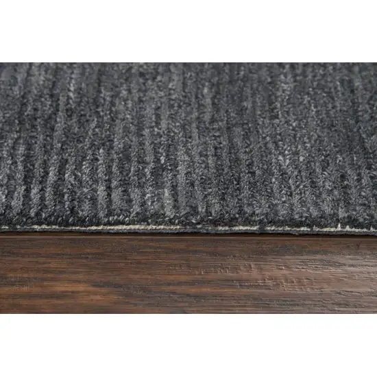 Gray And Dark Gray Wool Hand Tufted Area Rug Photo 5