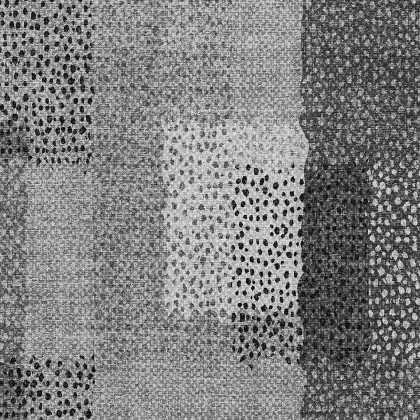 Gray And Graphite Abstract Washable Indoor Outdoor Area Rug Photo 6