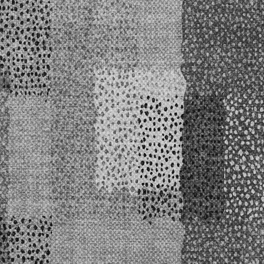 Gray And Graphite Abstract Washable Indoor Outdoor Area Rug Photo 4