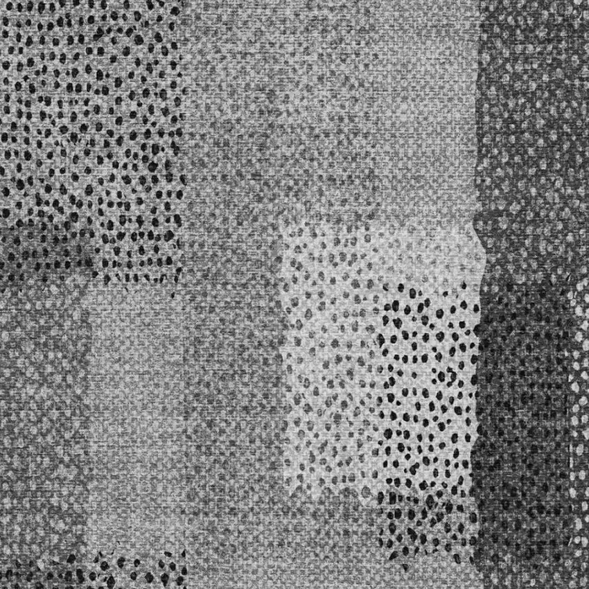 Gray And Graphite Abstract Washable Indoor Outdoor Area Rug Photo 4