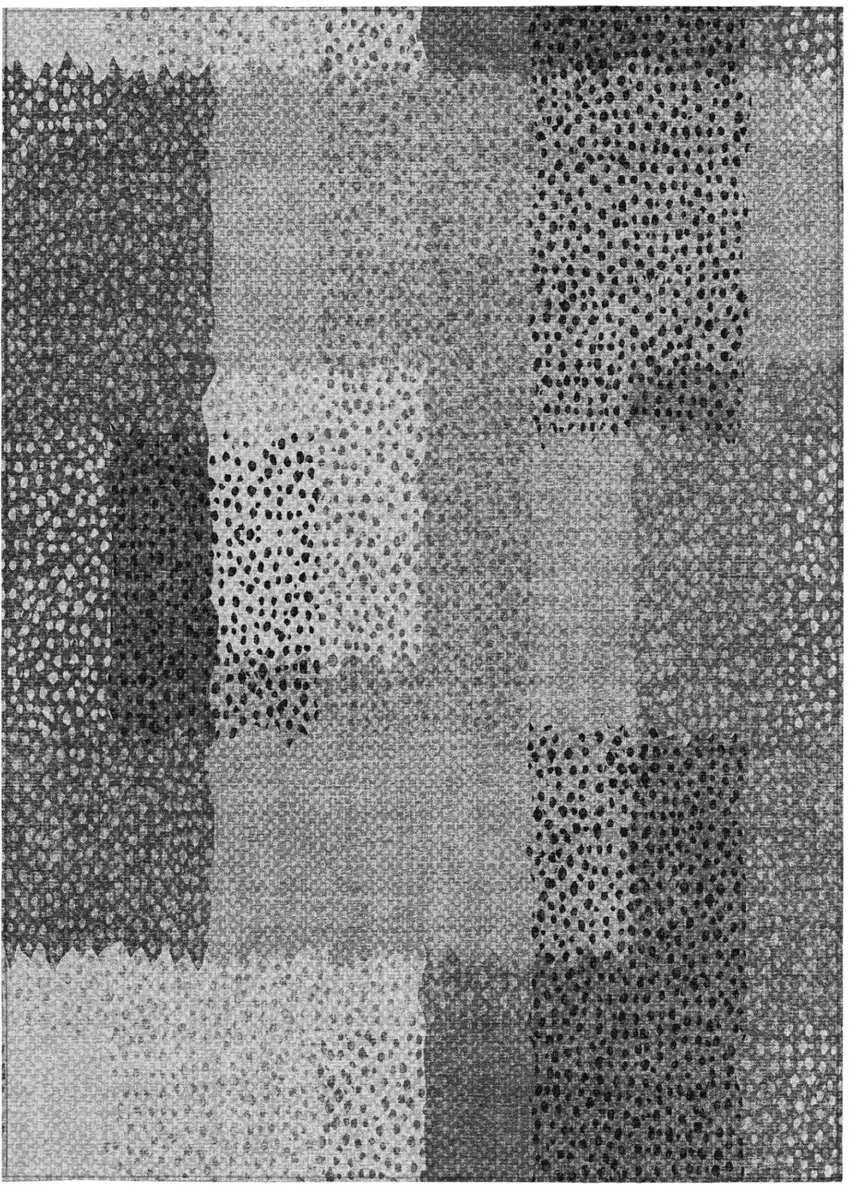 Gray And Graphite Abstract Washable Indoor Outdoor Area Rug Photo 2