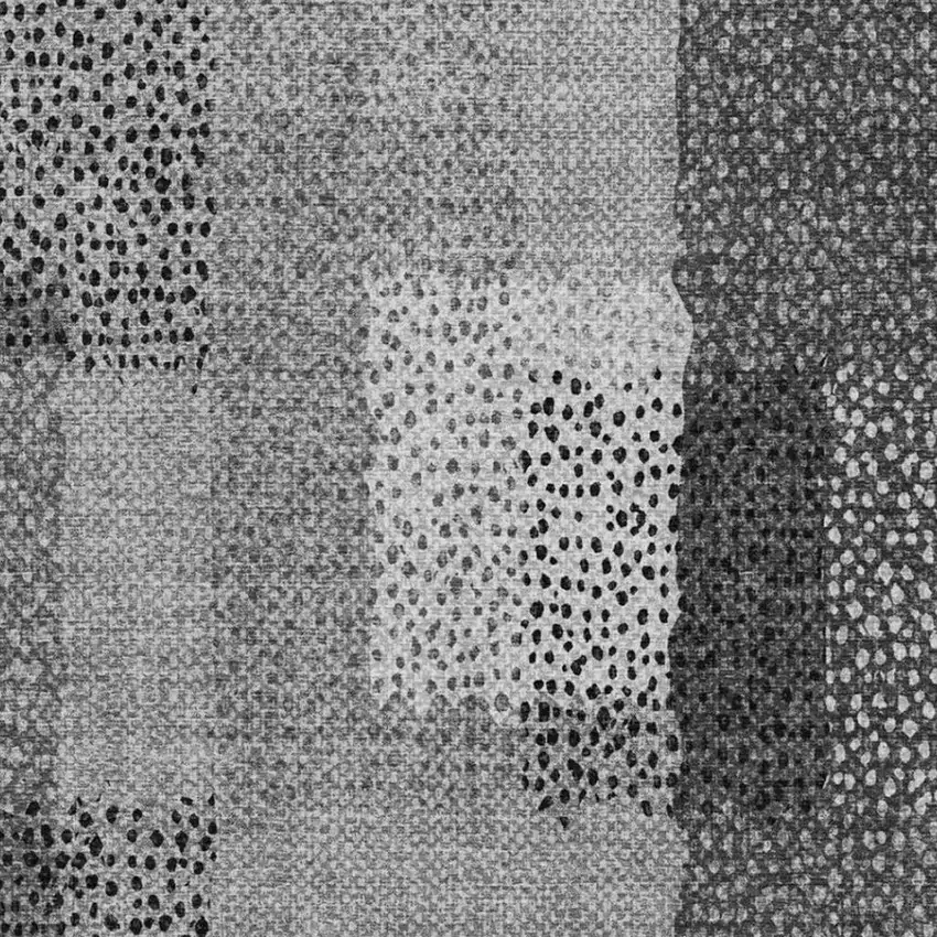 Gray And Graphite Abstract Washable Indoor Outdoor Area Rug Photo 8