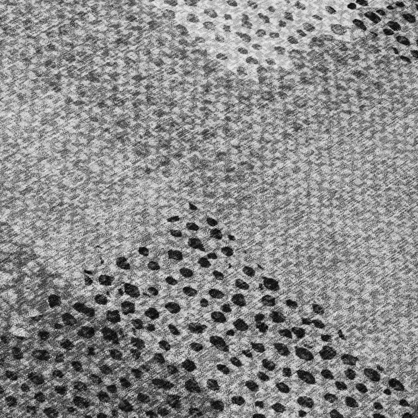 Gray And Graphite Abstract Washable Indoor Outdoor Area Rug Photo 9