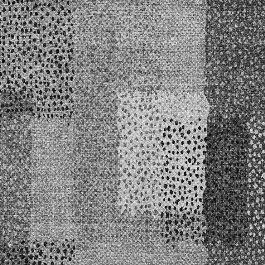 Gray And Graphite Abstract Washable Indoor Outdoor Area Rug Photo 1