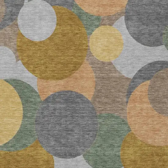 Gray And Graphite Geometric Washable Indoor Outdoor Area Rug Photo 1
