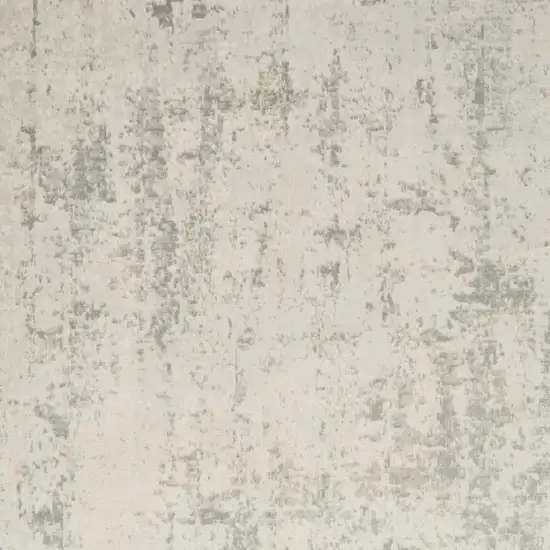 Gray And Ivory Abstract Area Rug Photo 3