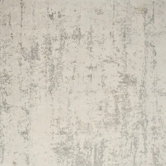 Gray And Ivory Abstract Area Rug Photo 8