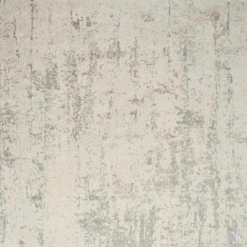 Gray And Ivory Abstract Area Rug Photo 8