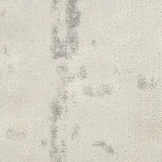 Gray And Ivory Abstract Area Rug Photo 4