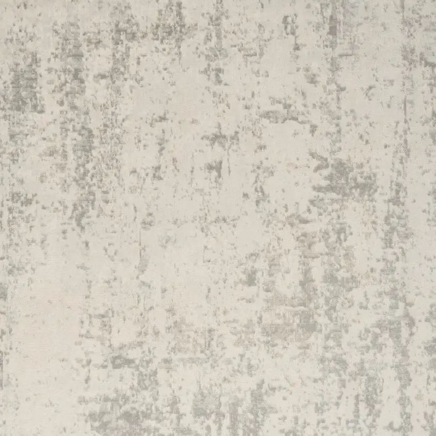 Gray And Ivory Abstract Area Rug Photo 7