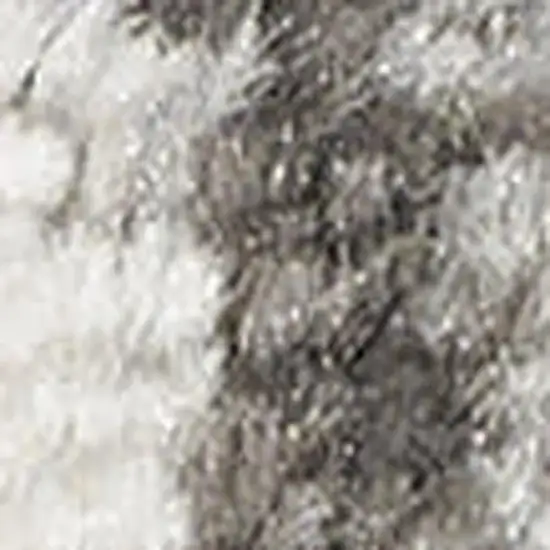 Gray And Ivory Abstract Area Rug Photo 2