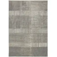 Photo of Gray And Ivory Abstract Area Rug