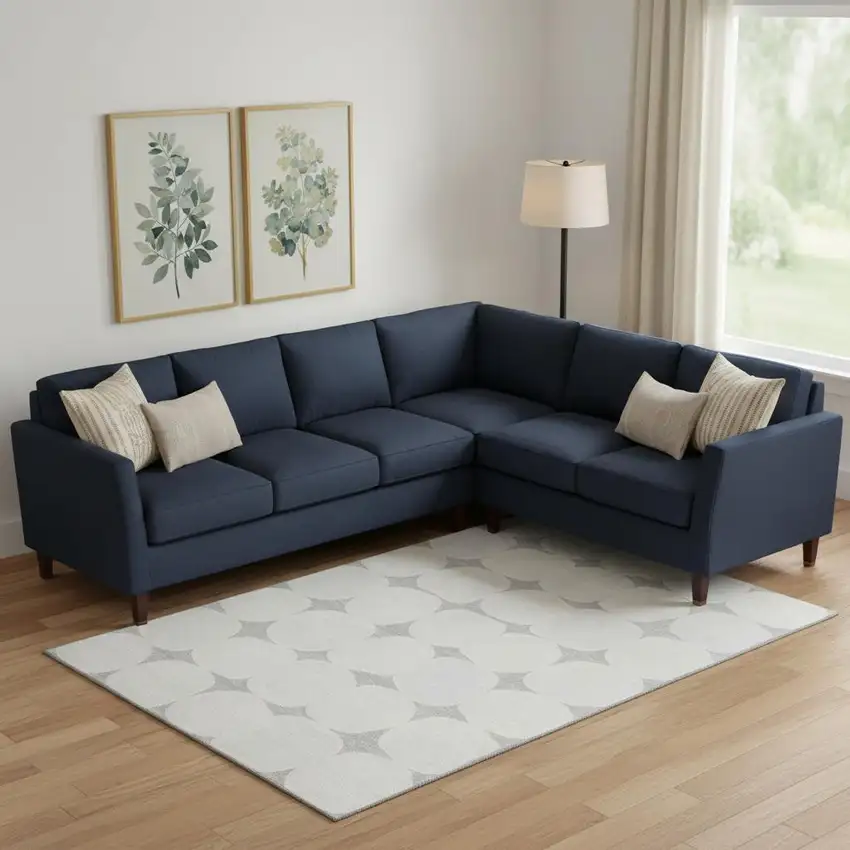 Gray And Ivory Abstract Geometric Washable Area Rug With UV Protection Photo 1