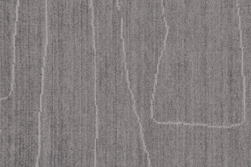 Gray And Ivory Abstract Hand Woven Area Rug Photo 7