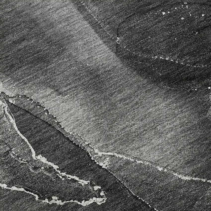 Gray And Ivory Abstract Washable Area Rug With UV Protection Photo 4