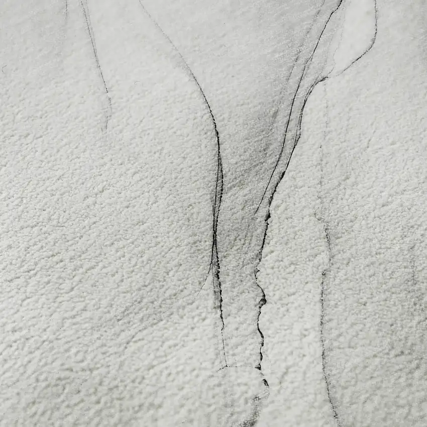 Gray And Ivory Abstract Washable Area Rug With UV Protection Photo 3