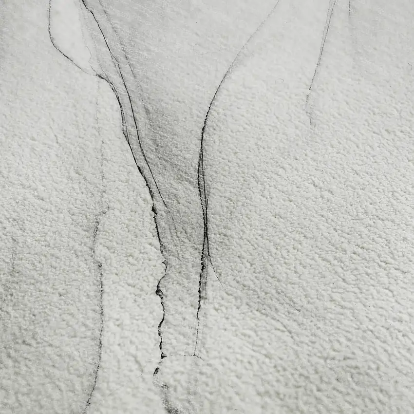 Gray And Ivory Abstract Washable Area Rug With UV Protection Photo 4