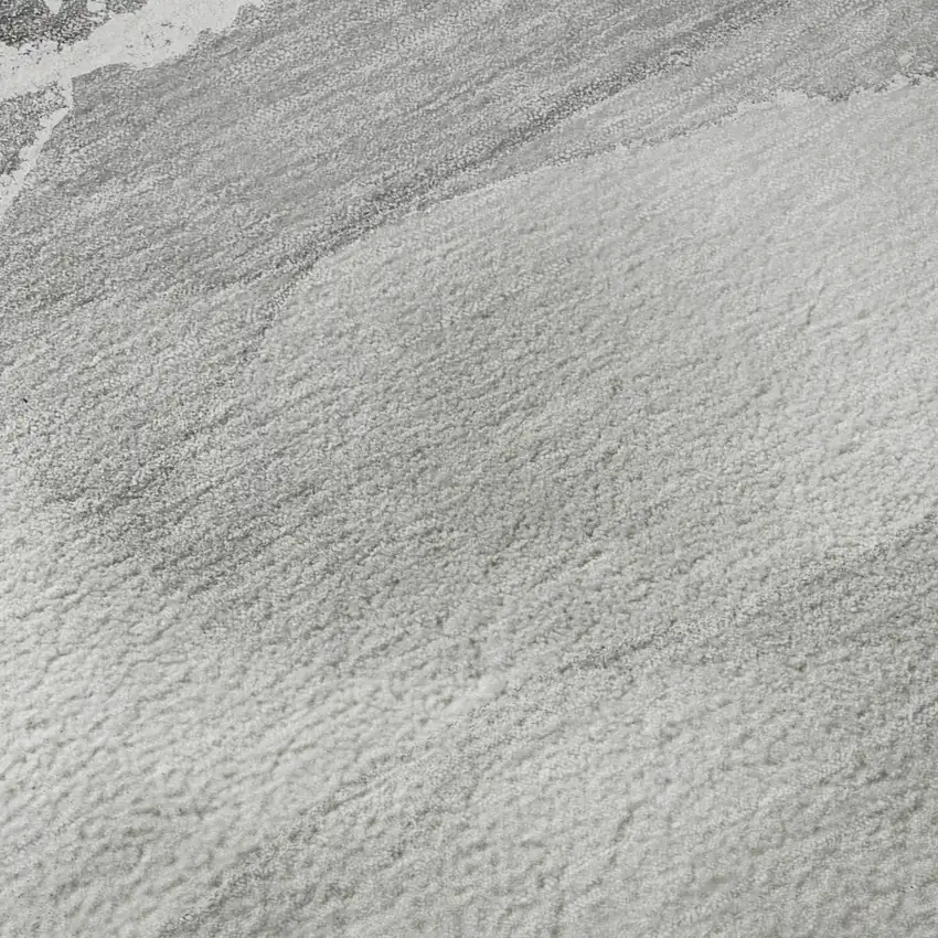 Gray And Ivory Abstract Washable Area Rug With UV Protection Photo 7